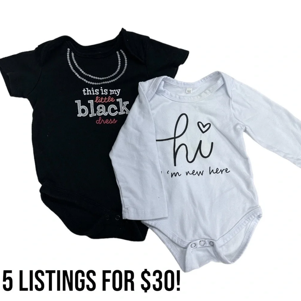 baby girl 3-6 month bodysuit bundle